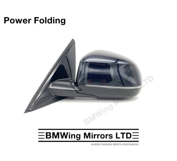 BMW X5 G05 LEFT PASSENGER SIDE WING MIRROR / 5 PIN POWER FOLDING / CARBON BLACK