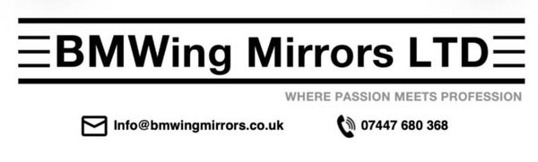 BMW 5 G30 G31 LEFT PASSENGER SIDE DOOR WING MIRROR / 9 PIN PF + CAMERA