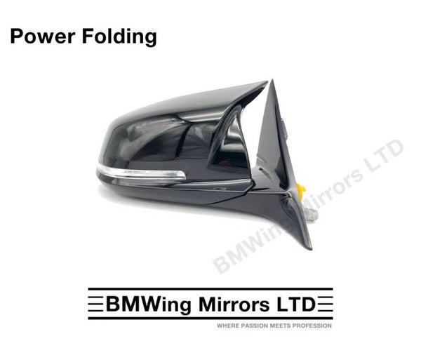 BMW 3 F30 F31 O/S RIGHT DRIVER SIDE WING MIRROR / 5 PIN POWER FOLDING / M-SPORT / M-Style cover cap
