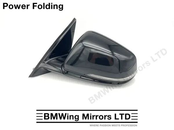 BMW X1 F48 LEFT PASSENGER SIDE WING MIRROR GENUINE / 5 PIN POWER FOLDING / BLACK
