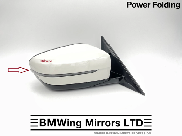 BMW 5 Series G30 / G31 - Mirror Glass auto dimming + Indicator / Driver side / GENUINE BMW