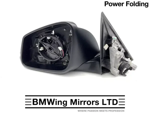 BMW 3 F30 F31 N/S LEFT PASSENGER SIDE WING MIRROR / 5 PIN POWER FOLDING / FRAME