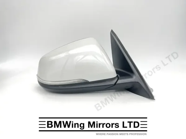 BMW X1 F48 RIGHT DRIVER SIDE WING MIRROR GENUINE / 6 PIN / xLine / MINERAL WHITE