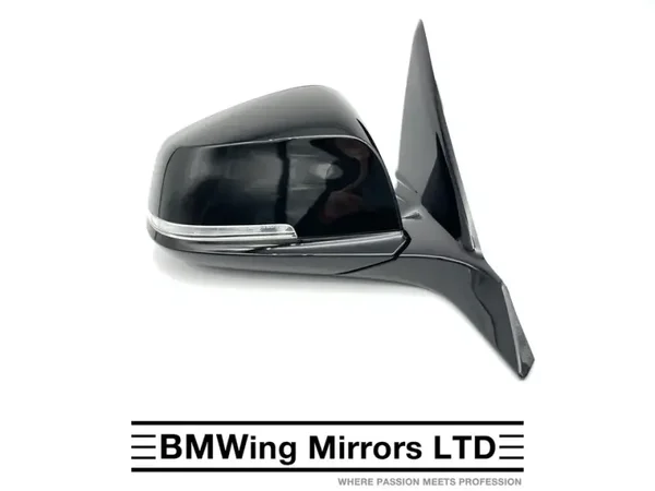 BMW 1 F20 5 DOOR O/S RIGHT DRIVER SIDE DOOR WING MIRROR - 6 PIN - M-SPORT - Sapphire Black 475