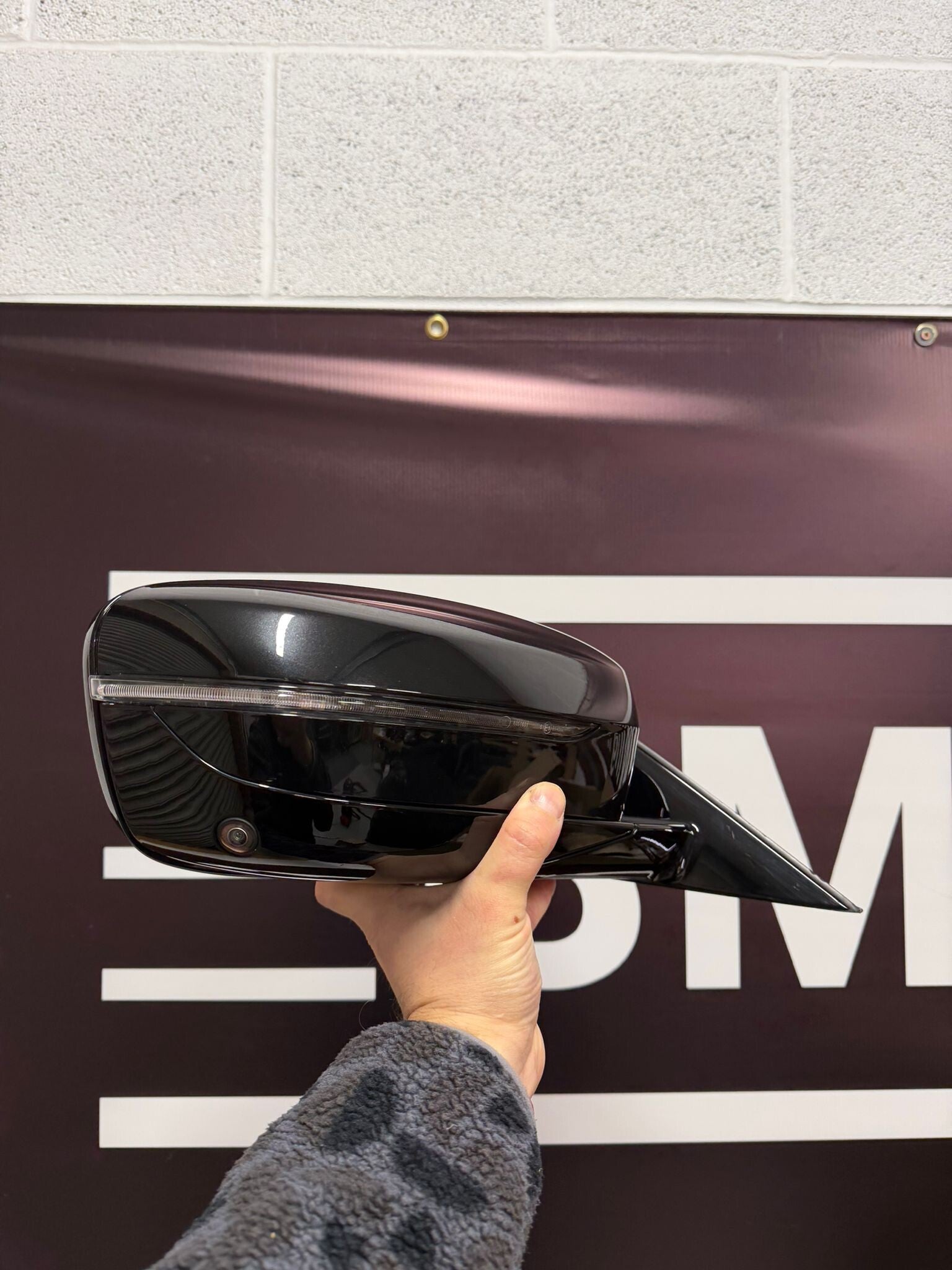 BMW 5 G30 G31 RIGHT DRIVER SIDE DOOR WING MIRROR / 9 PIN POWER FOLDING / LCW + CAMERA