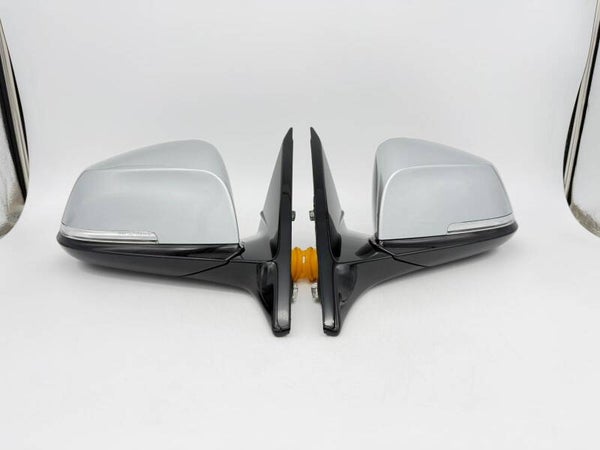 BMW 4 F32 F33 F36 RIGHT and LEFT WING MIRRORS / 5 PIN POWER FOLDING / SILVER