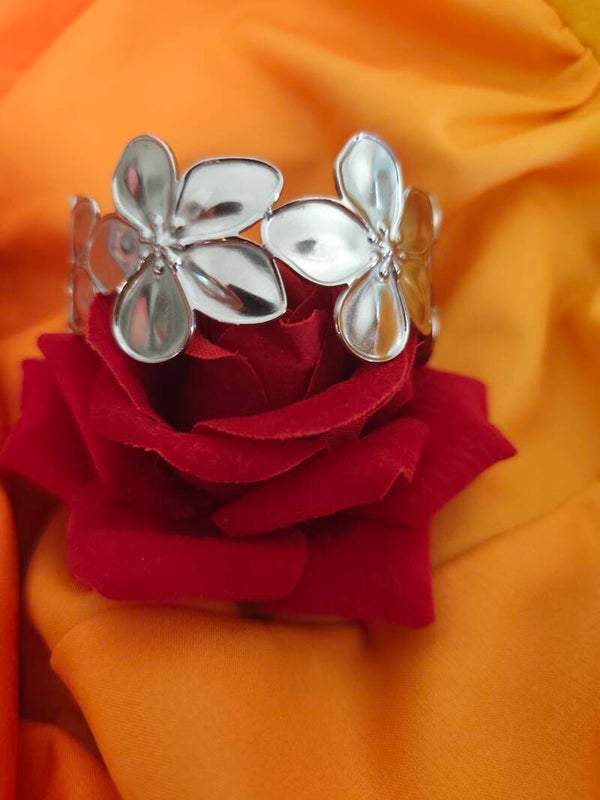 Jonc Fleur argenté