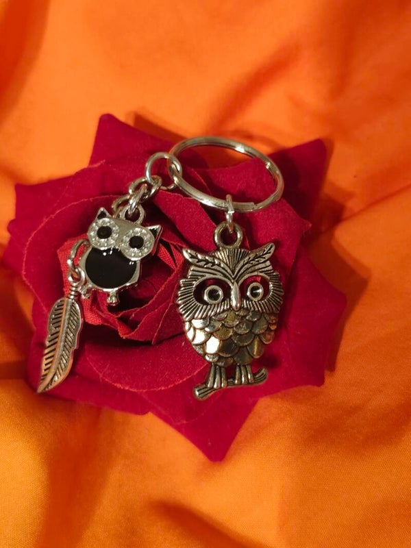 Porte-clé chouettes
