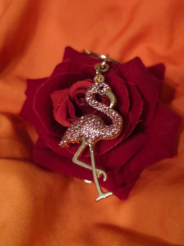 Porte-clé flamant rose