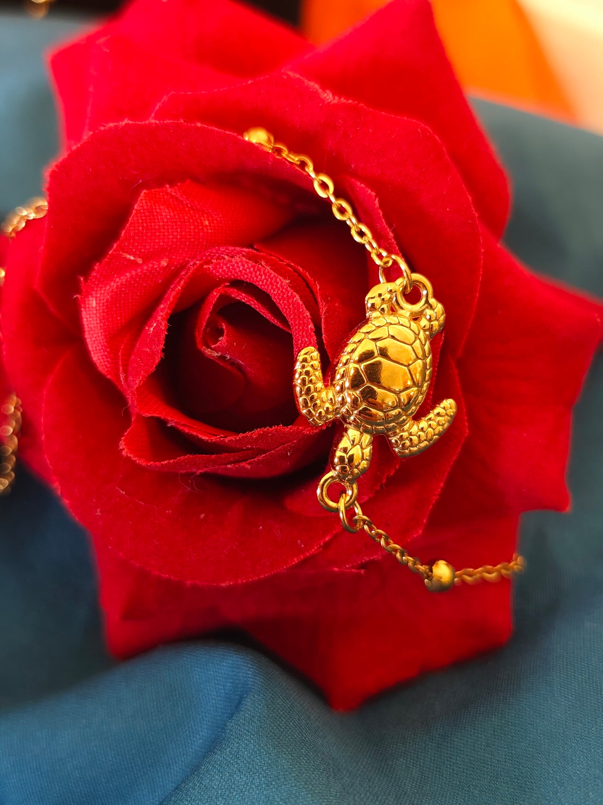 Bracelet de cheville tortue
