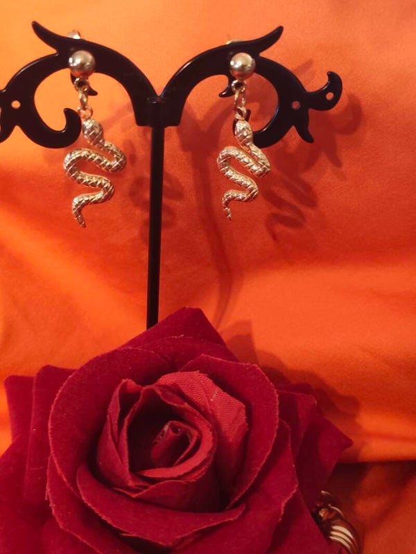 Boucles d'oreilles serpent