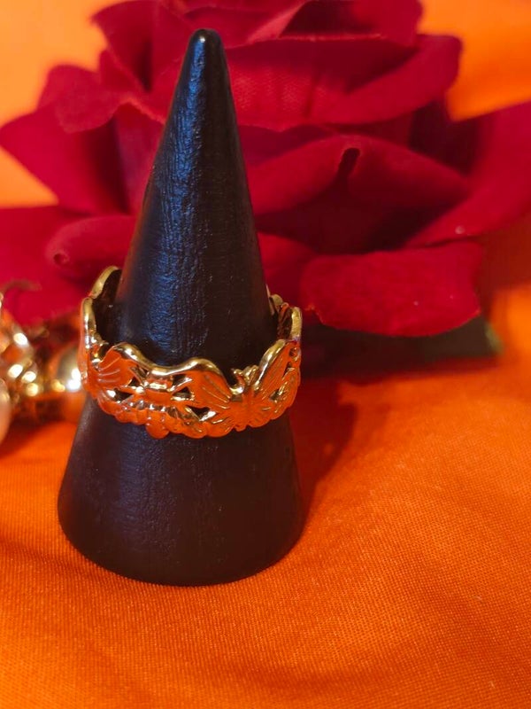 Bague abeille et papillon