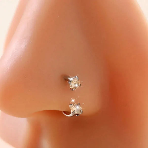 Piercing nez blanc