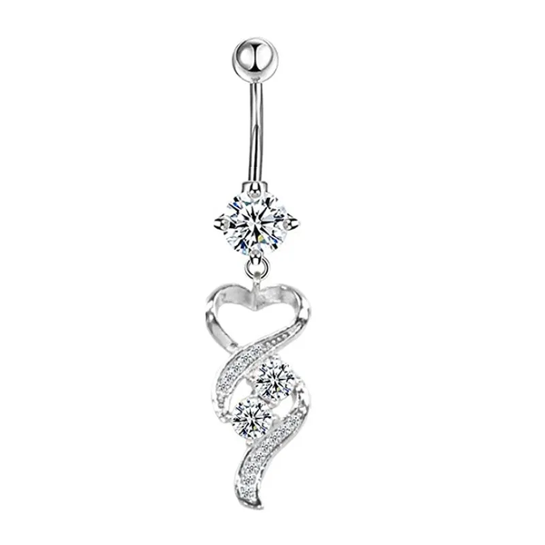 Piercing coeur pendant