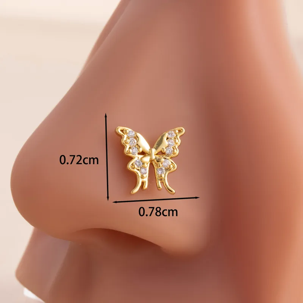 Piercing nez papillon