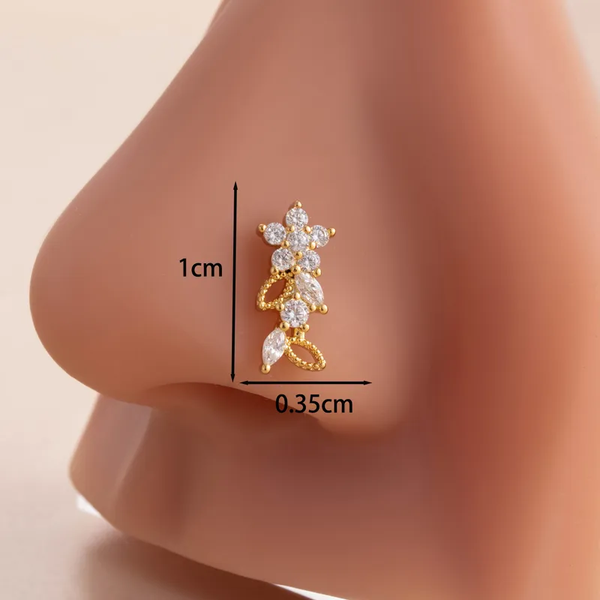Piercing nez fleur