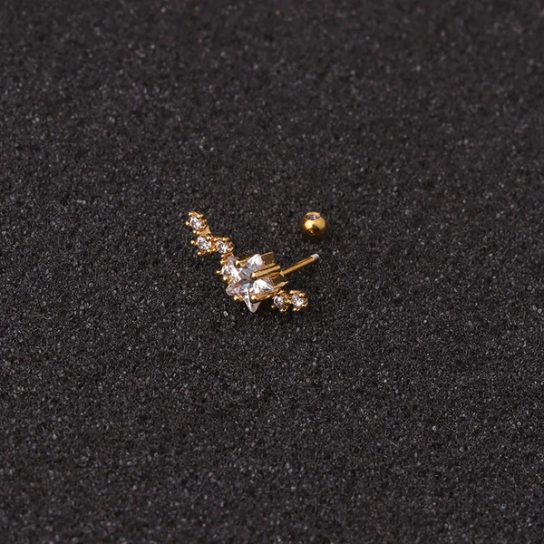Piercing tragus étoile