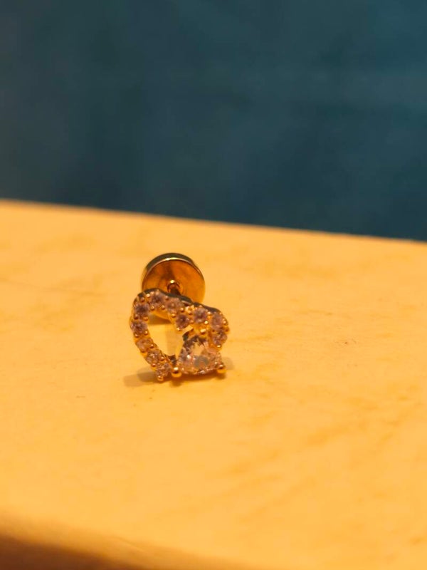 Piercing tragus coeur strass
