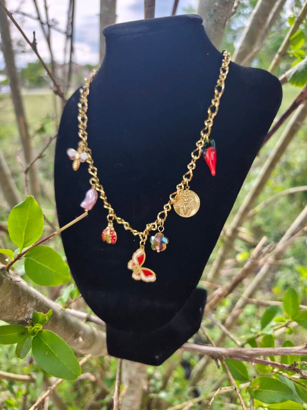 collier papillon