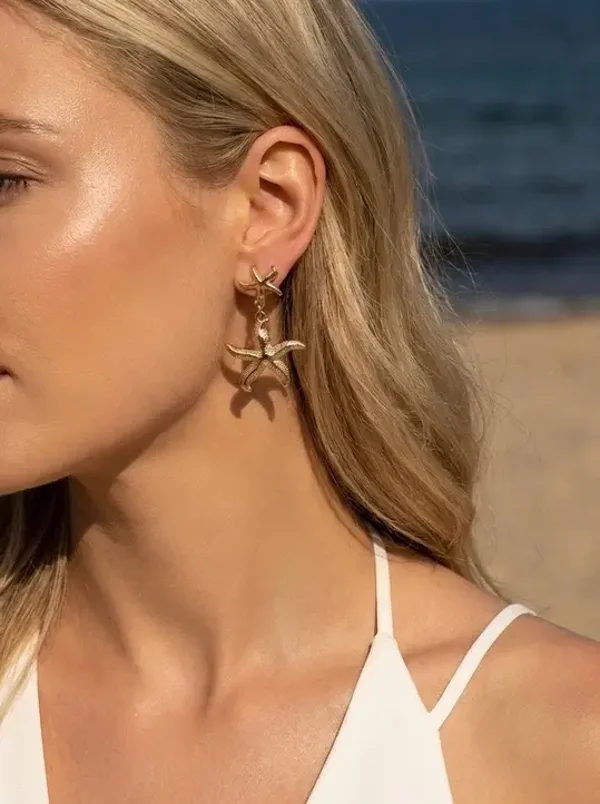 Boucles d'oreilles étoiles de mer