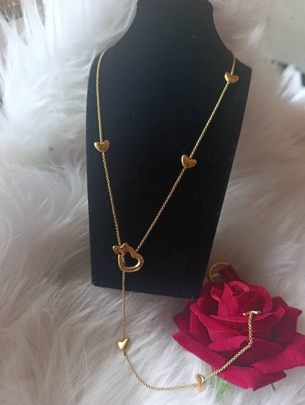 Sautoir femme coeur