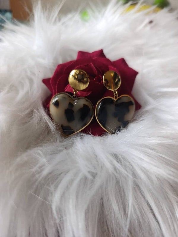 Boucles d'oreilles léopard