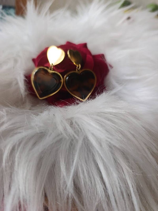 Boucles d'oreilles léopard