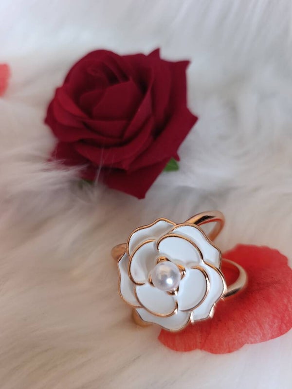 Anneau de foulard fleur