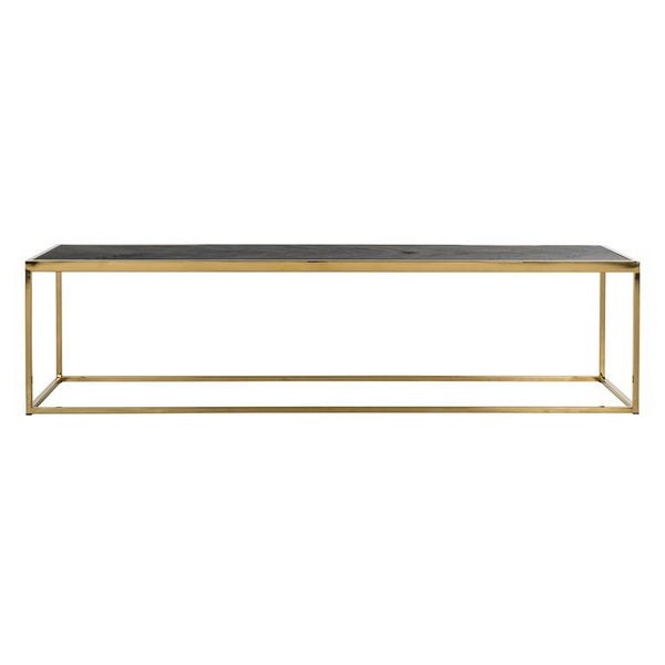 Salontafel Blackbone gold 160x40 (Black rustic) - Richmond