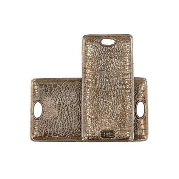 Dienblad Demian goud set van 2 (Gold) - Richmond