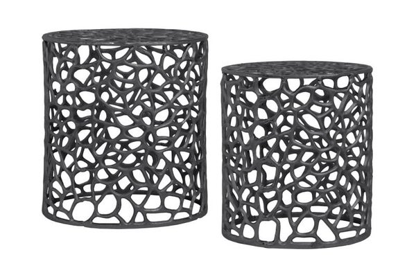 Bijzettafel Delta 225 Set Van 2 Zwart