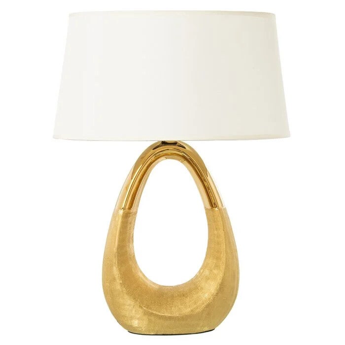 GOUDEN KERAMISCHE TAFELLAMP