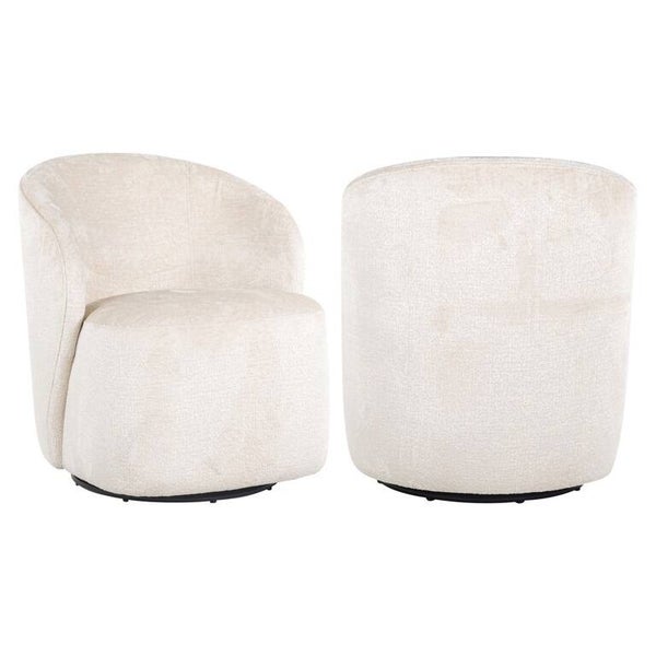 Draaifauteuil Sofia white chenille (Bergen 900 white chenille) - Richmond