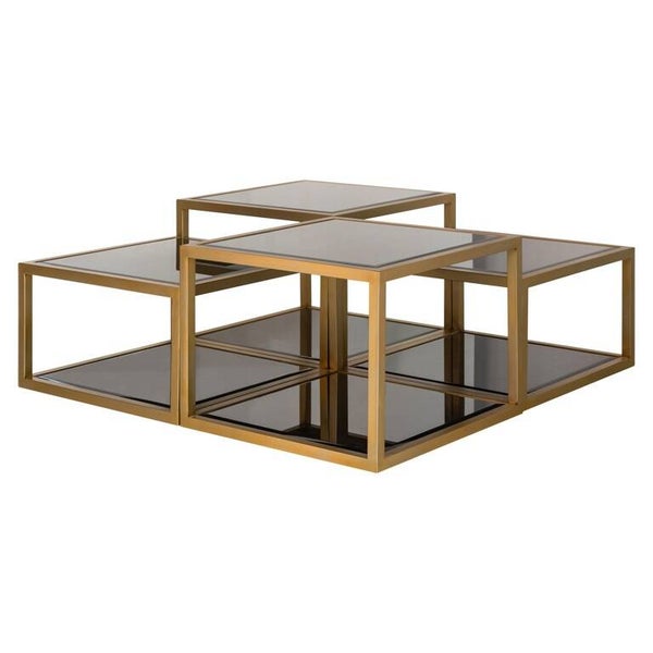 Salontafel Loua set van 4 (Brushed Gold) - Richmond