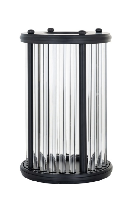 Windlicht Faey zwart groot (Black) - Richmond