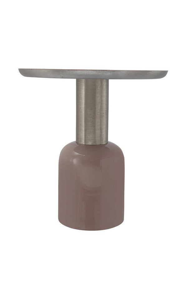 Bijzettafel Art Deco 725 Oud Rose/Zilver