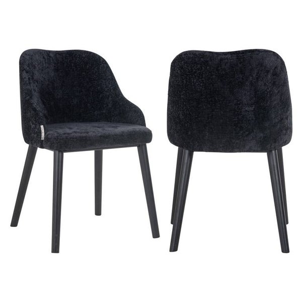 Stoel Twiggy black chenille (Bergen 809 black chenille) - Richmond