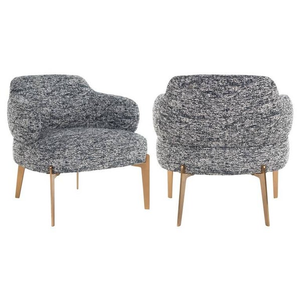 Fauteuil Venus black boho (Black/white) - Richmond