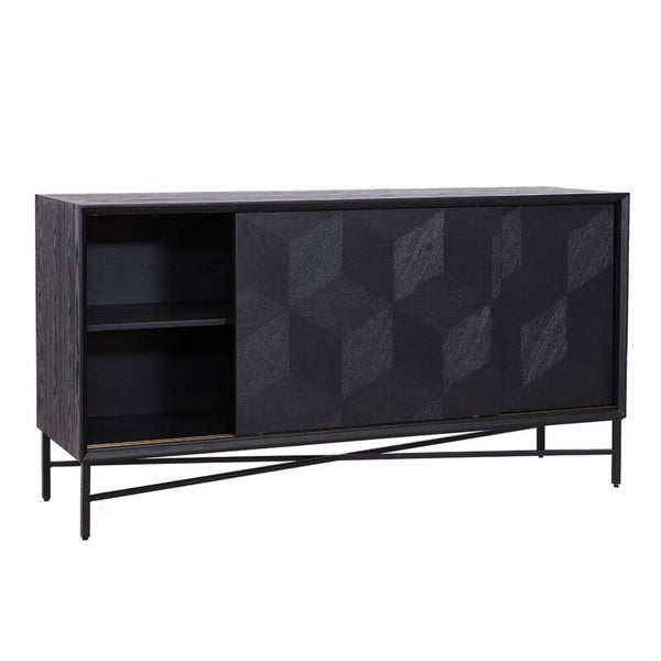 Dressoir Blax 2-schuifdeuren (Black) - Richmond