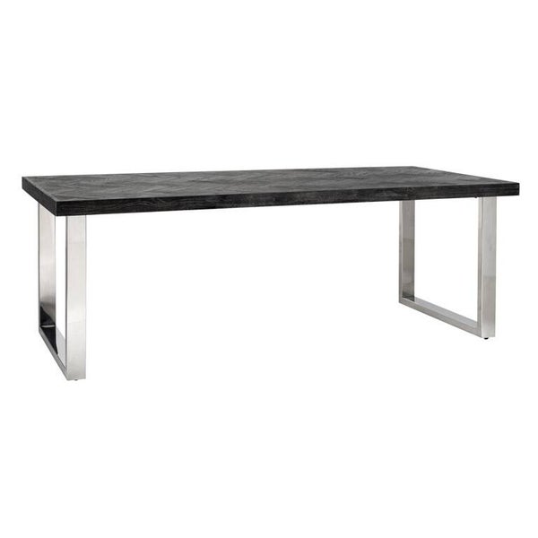 Eettafel Blackbone silver 220 (Black rustic) - Richmond