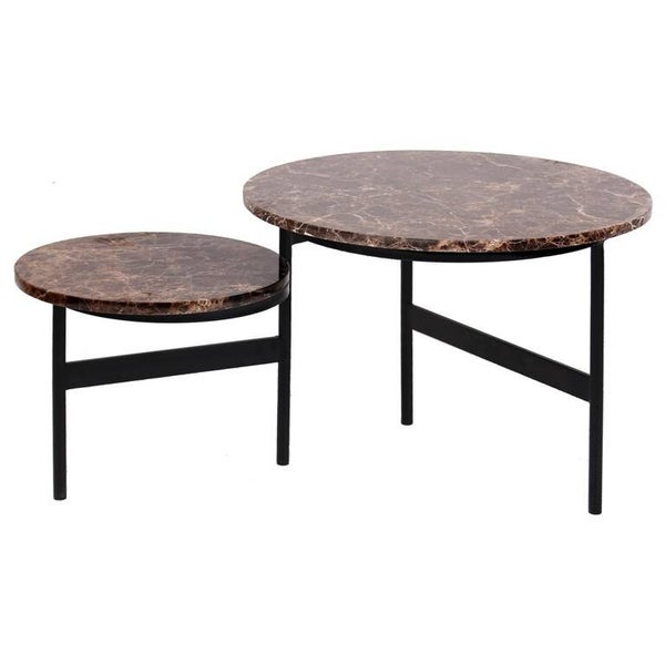 Salontafel Dalton set van 2 draaibaar (Brown) - Richmond