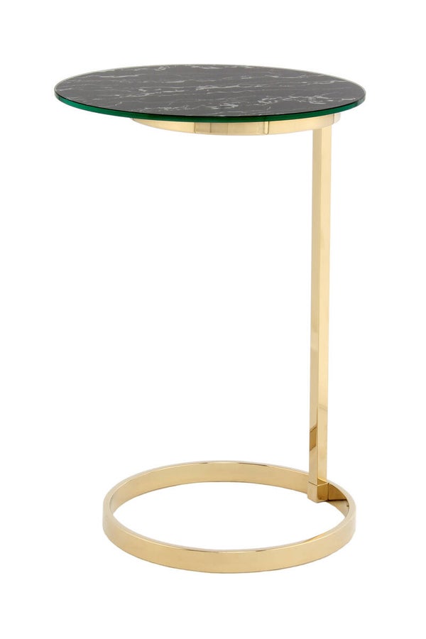 Bijzettafel Kasimir 525 Goud/Zwart