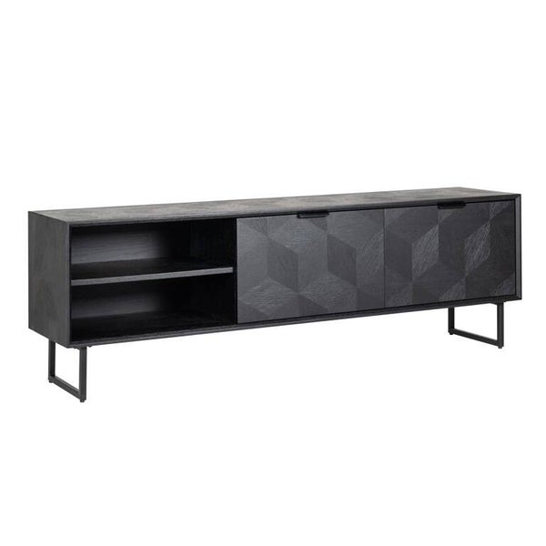 TV-dressoir Blax 2-kleppen 1-plank (Black) - Richmond