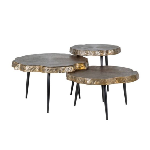 Salontafel Buloke Set van 3 (Gold) - Richmond