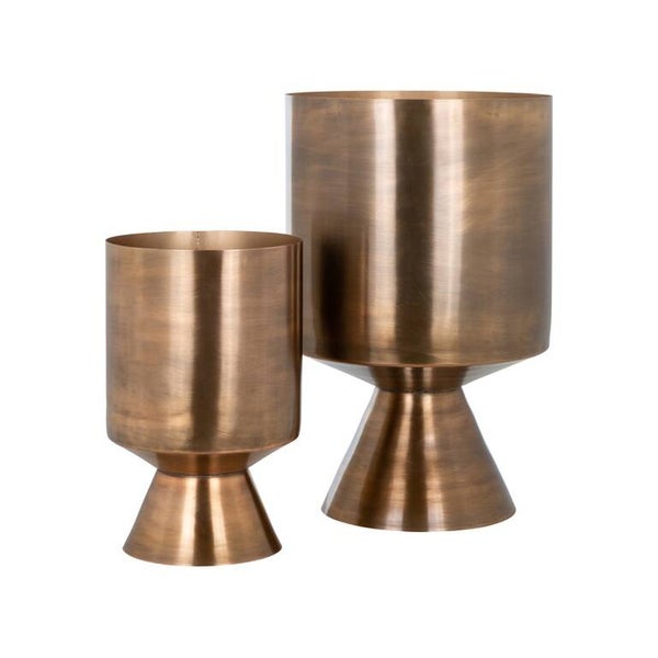 Vaas Ceciel set van 2 (Brushed Gold) - Richmond
