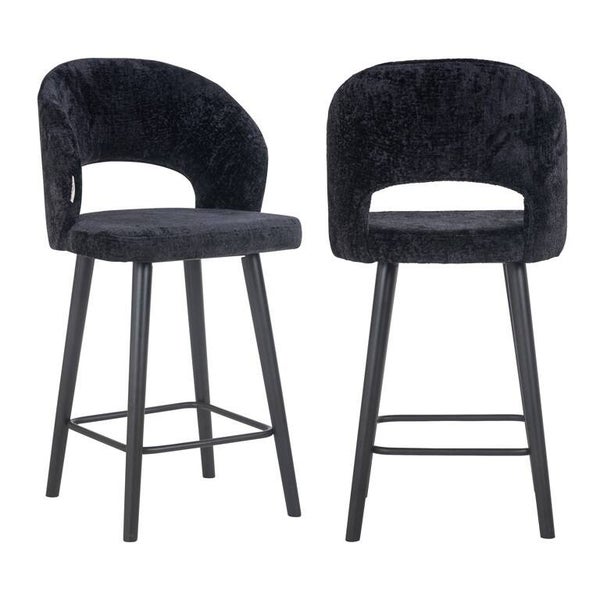 Counterstoel Savoy black chenille (Bergen 809 black chenille) - Richmond