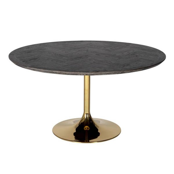 Eettafel Blackbone gold 140Ø (Black rustic) - Richmond