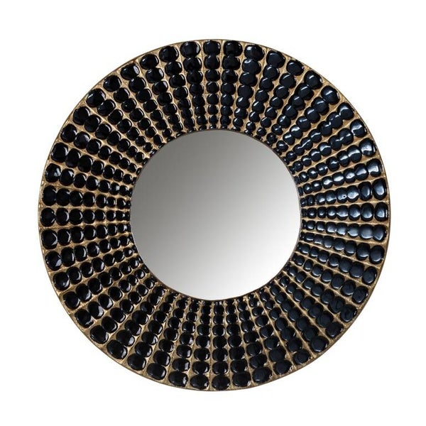 Spiegel Lynde groot (Black) - Richmond