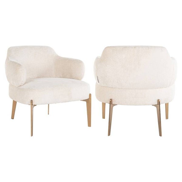 Fauteuil Venus white chenille (Bergen 900 white chenille) - Richmond