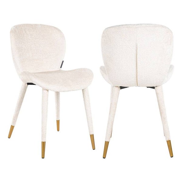 Stoel Sara white chenille fire retardant (FR-Bergen 900 white chenille) - Richmond